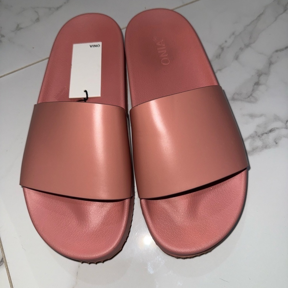 ONIA Women's Pink Slide Sandals Size 10